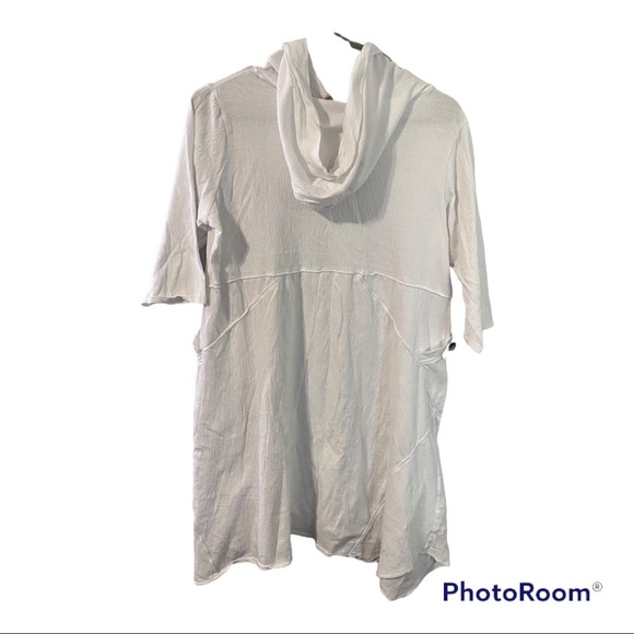 Soft Surroundings White Hoddie Pullover  Lagunitas Dress. Size PS - Picture 7 of 11